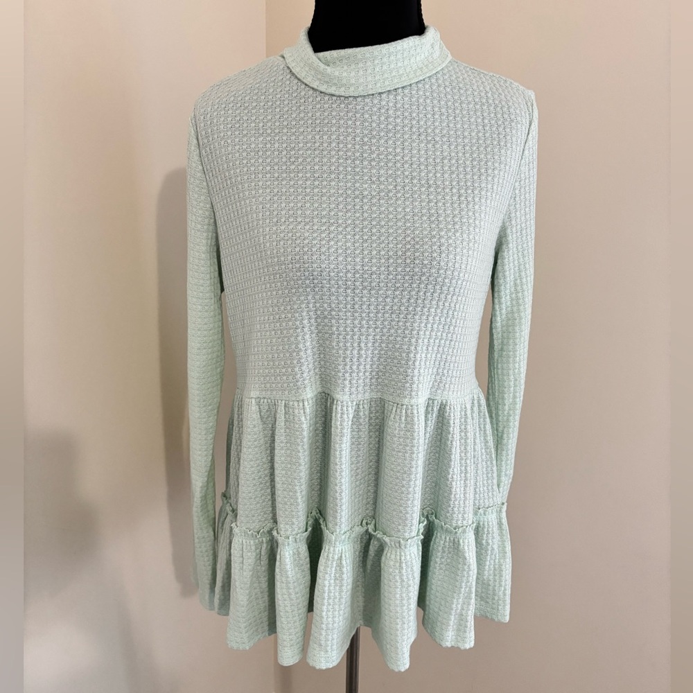 LC Mint Women's Tiered Tunic Top